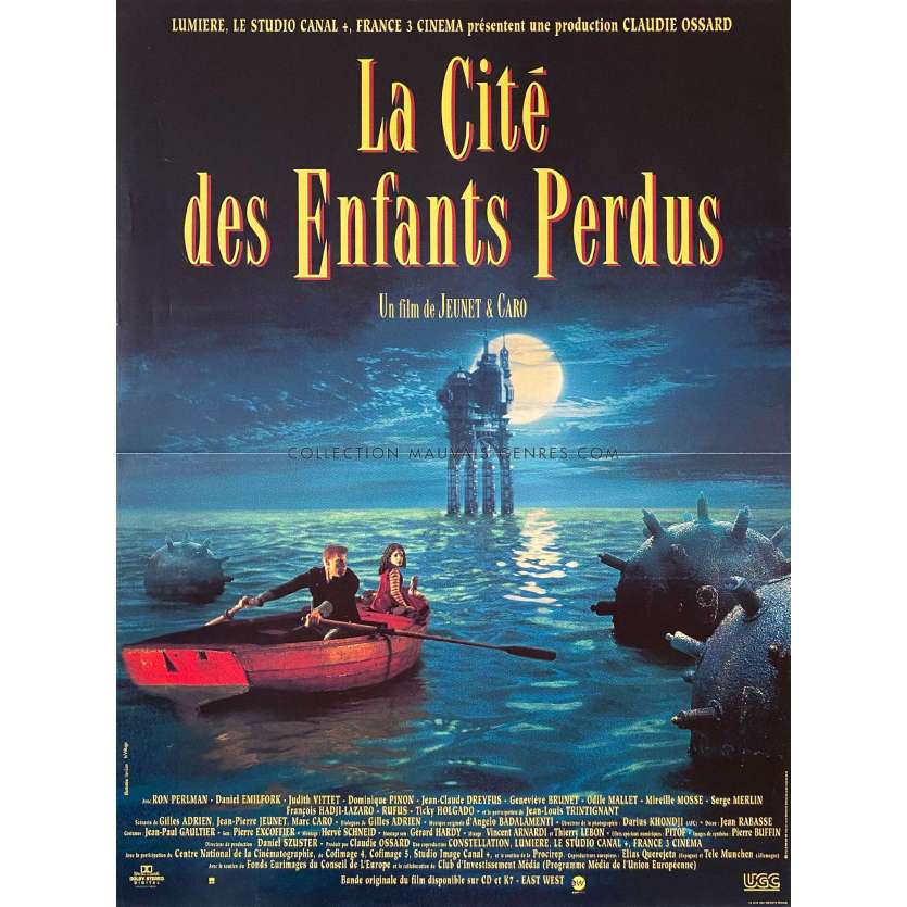 THE CITY OF THE LOST CHILDREN French Movie Poster- 15x21 in. - 1995 - Jean-Pierre Jeunet, Marc Caro, Ron Perlman