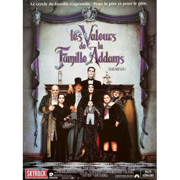 ADDAMS FAMILY VALUES French Movie Poster- 15x21 in. - 1991 - Barry Sonnefeld, Christina Ricci