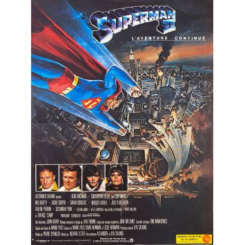 SUPERMAN 2 French Movie Poster- 15x21 in. - 1980 - Richard Donner, Christopher Reeves