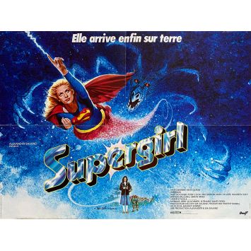 SUPERGIRL French Movie Poster- 23x32 in. - 1984 - Jeannot Szwarc, Helen Slater