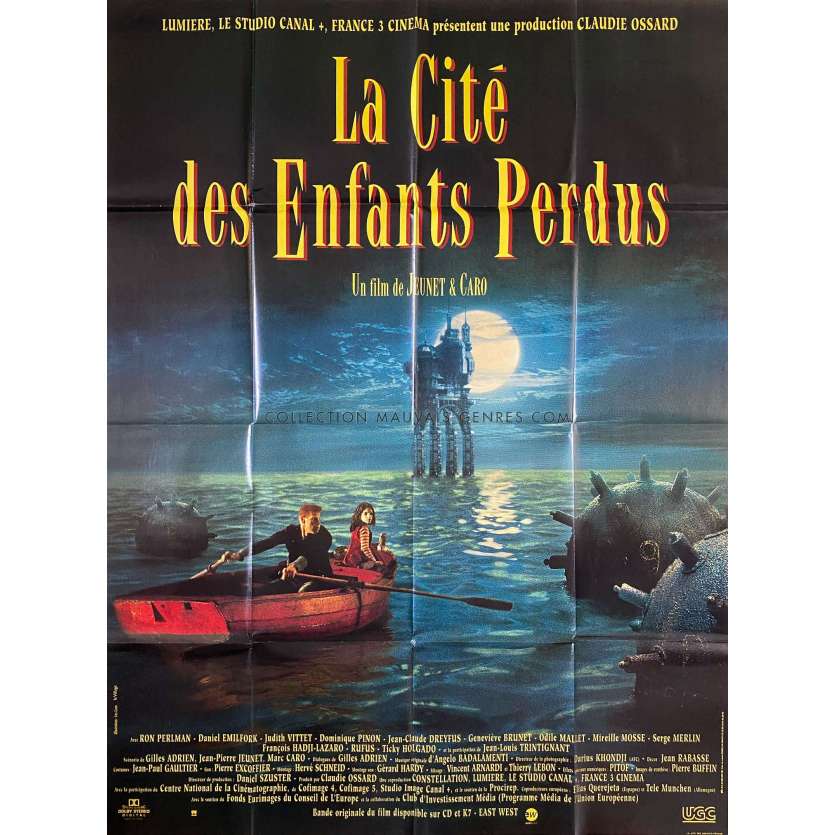 THE CITY OF THE LOST CHILDREN French Movie Poster- 47x63 in. - 1995 - Jean-Pierre Jeunet, Marc Caro, Ron Perlman