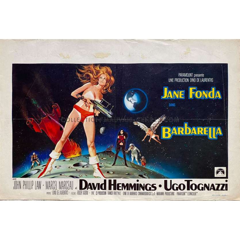 BARBARELLA Affiche de film- 35x55 cm. - 1968 - Jane Fonda, Roger Vadim