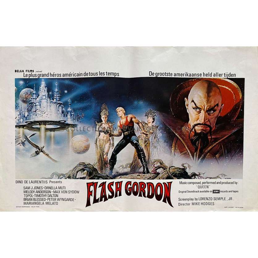 FLASH GORDON Affiche de film- 35x55 cm. - 1980 - Max Von Sidow, Mike Hodges