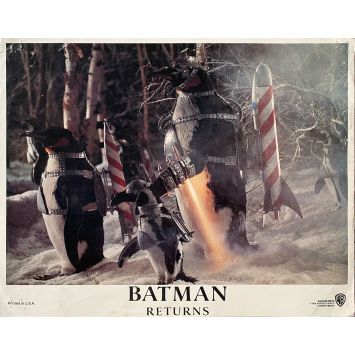 BATMAN RETURNS U.S Lobby Card N01 - 11x14 in. - 1992 - Tim Burton, Michael Keaton