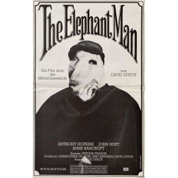 ELEPHANT MAN Affiche de film - 40x62cm env. - 1980 - John Hurt, David Lynch