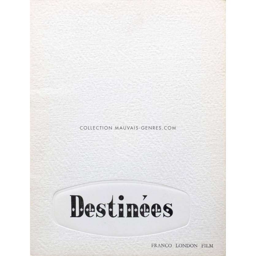 DAUGHTERS OF DESTINY French Pressbook 24p 9x12 - 1954 - Christian Jacques, Claudette Colbert