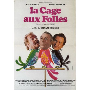 LA CAGE AUX FOLLES Affiche de film- 40x54 cm. - 1978 - Michel Serrault, Edouard Molinaro