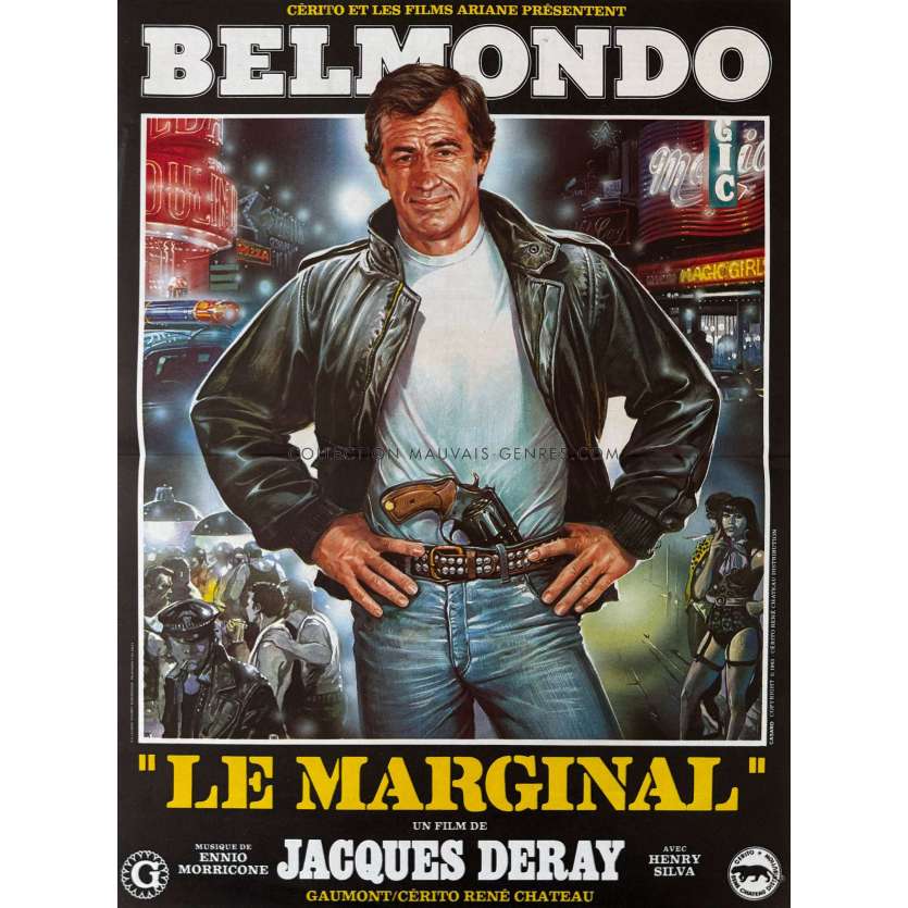 LE MARGINAL Affiche de film- 40x54 cm. - 1983 - Jean-Paul Belmondo, Jacques Deray