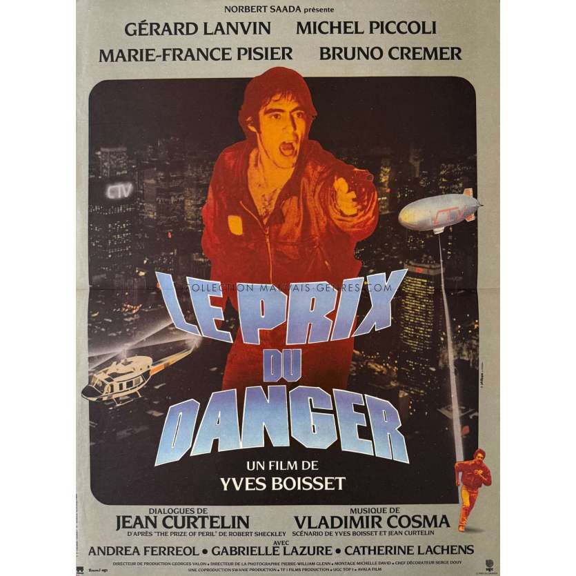 THE PRIZE OF PERIL French Movie Poster- 15x21 in. - 1983 - Yves Boisset, Gérard Lanvin