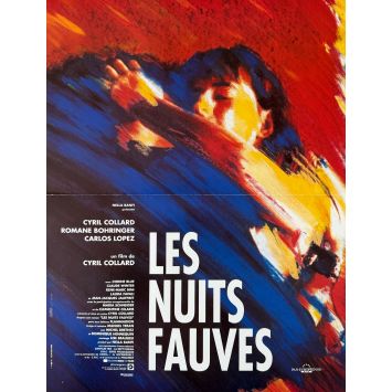 SAVAGE NIGHTS French Movie Poster- 15x21 in. - 1992 - Cyril Collard, Romane Bohringer