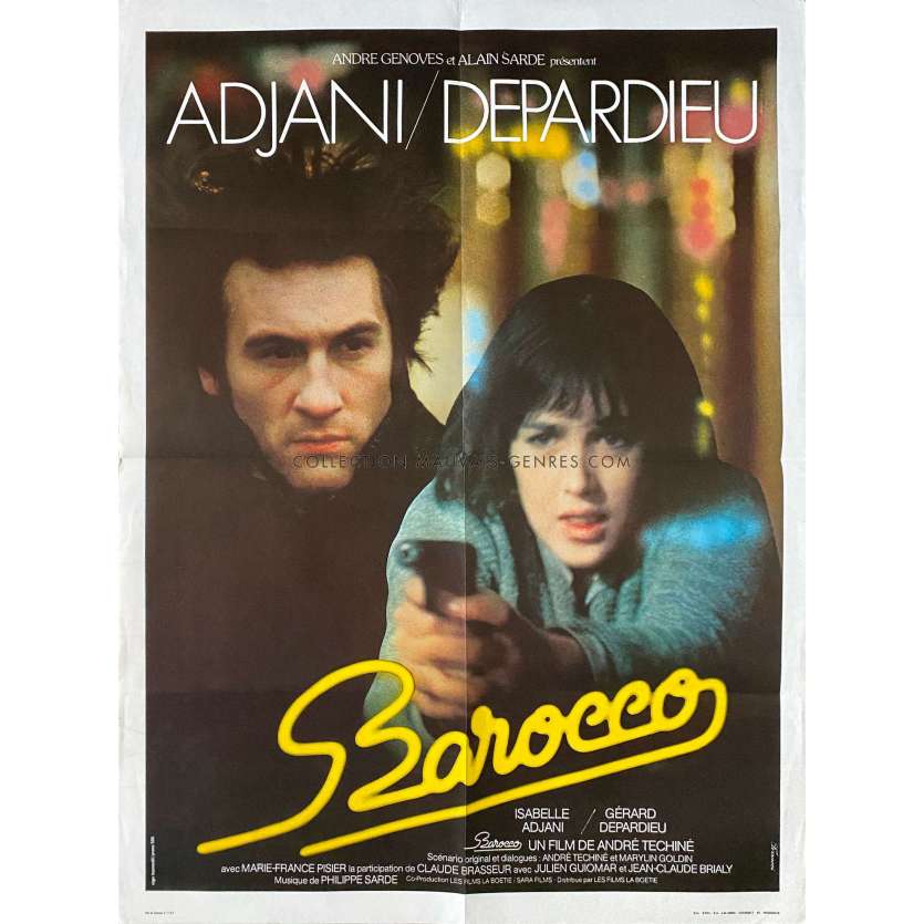 BAROCCO Affiche de film- 60x80 cm. - 1976 - Isabelle Adjani, André Téchiné