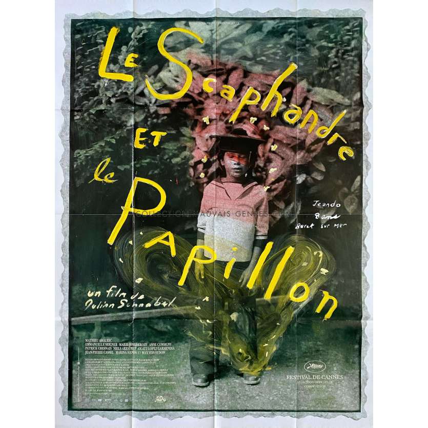 LE SCAPHANDRE ET LE PAPILLON Affiche de film- 120x160 cm. - 2007 - Mathieu Amalric, Julian Schnabel