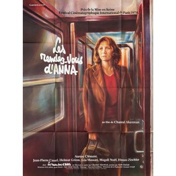 THE MEETINGS OF ANNA French Movie Poster- 47x63 in. - 1978 - Chantal Akerman, Aurore Clément