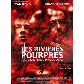 LES RIVIERES POURPRES Affiche de film- 120x160 cm. - 2000 - Jean Reno, Mathieu Kassovitz