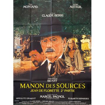 MANON OF THE SPRING French Movie Poster- 47x63 in. - 1986 - Claude Berri, Yves Montand