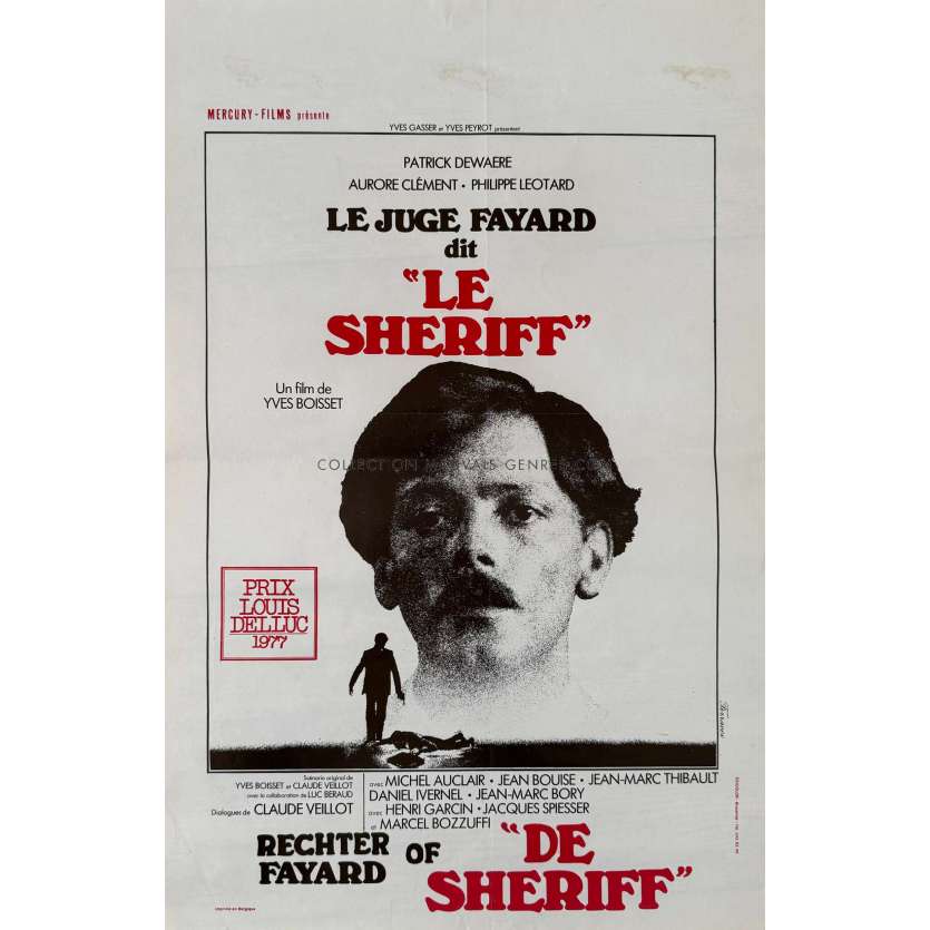 LE JUGE FAYARD DIT LE SHERIFF Belgian Movie Poster- 14x21 in. - 1977 - Yves Boisset, Patrick Dewaere