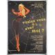 COME DANCE WITH ME French Linen Movie Poster- 47x63 in. - 1959 - Michel Boisrond, Brigitte Bardot