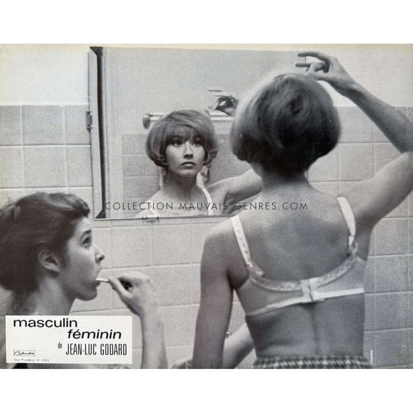 MASCULIN FEMININ Photo de film N01 - B - 22x28 cm. - 1966 - Brigitte Bardot, Jean-Luc Godard