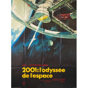 2001 L'ODYSSEE DE L'ESPACE Affiche de cinéma- 120x160 cm. - 1968/R1970 - Keir Dullea, Stanley Kubrick