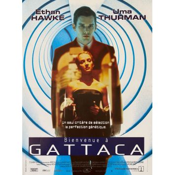 GATTACA French Movie Poster- 15x21 in. - 1997 - Andrew Niccol, Ethan Hawke