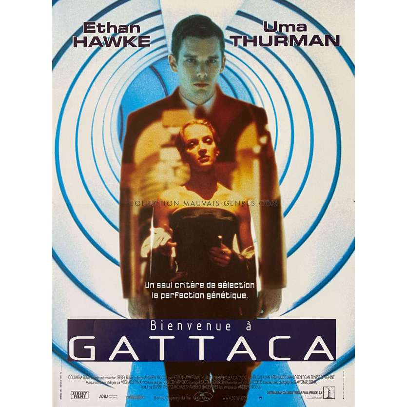 BIENVENUE A GATTACA Affiche de cinéma- 40x54 cm. - 1997 - Ethan Hawke, Andrew Niccol