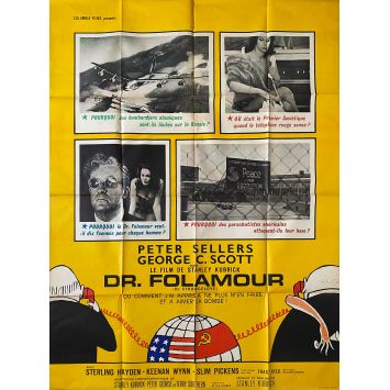 DOCTEUR FOLAMOUR Affiche de cinéma- 120x160 cm. - 1964 - Peter Sellers, Stanley Kubrick