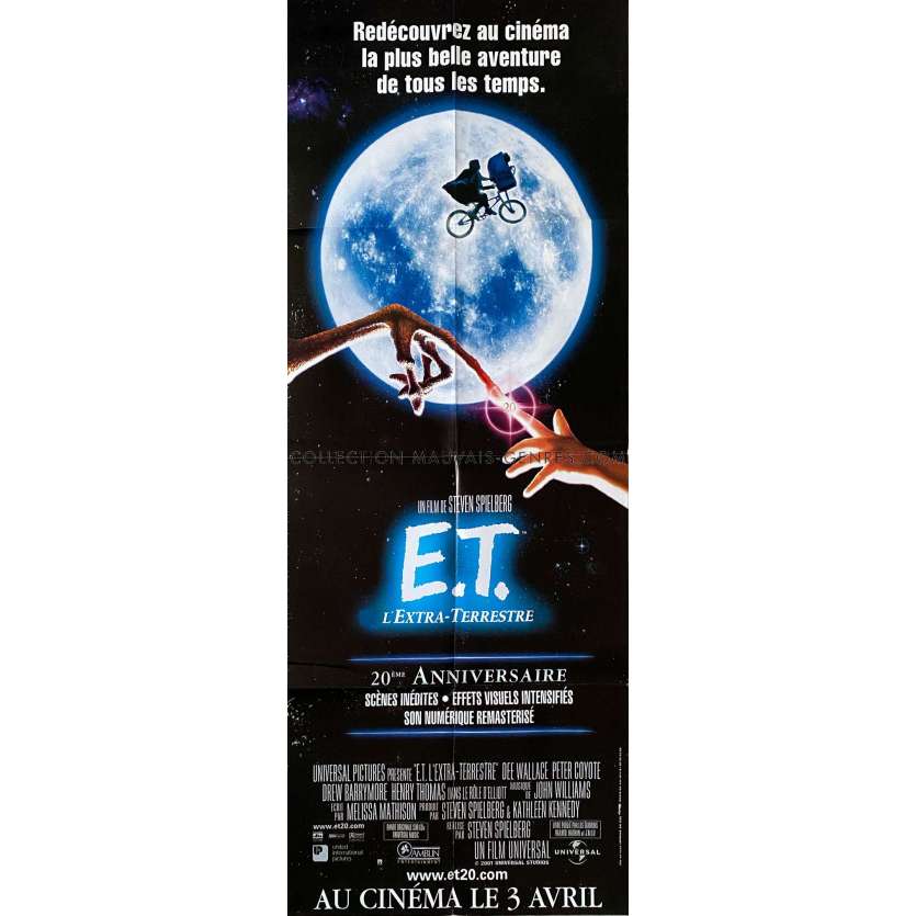 E.T. L'EXTRA-TERRESTRE Affiche de cinéma- 60x160 cm. - 1982/R2002 - Dee Wallace, Steven Spielberg