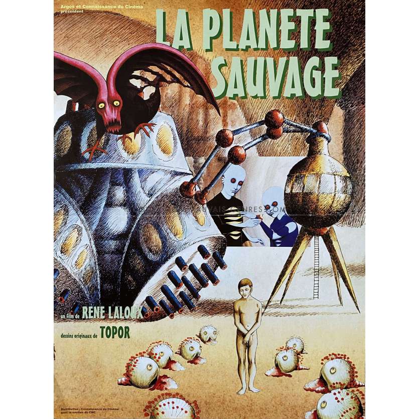 FANTASTIC PLANET French Movie Poster- 15x21 in. - 1973/R2000 - René Laloux, Barry Bostwick