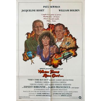 WHEN TIME RAN OUT U.S Movie Poster- 27x41 in. - 1980 - James Goldstone, Paul Newman