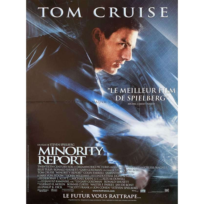 MINORITY REPORT Affiche de cinéma- 40x54 cm. - 2002 - Tom Cruise, Steven Spielberg