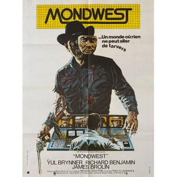 MONDWEST Affiche de cinéma- 60x80 cm. - 1973 - Yul Brynner, Michael Crichton