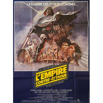 STAR WARS - L'EMPIRE CONTRE ATTAQUE Affiche de cinéma Mod. B - 120x160 cm. - 1980 - Harrison Ford, George Lucas