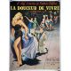 LA DOUCEUR DE VIVRE Affiche de cinéma entoilée- 120x160 cm. - 1960 - Mastroianni, Ekberg, Fellini