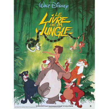 LE LIVRE DE LA JUNGLE Affiche de cinéma- 40x54 cm. - 1967/R2000 - Louis Prima, Walt Disney