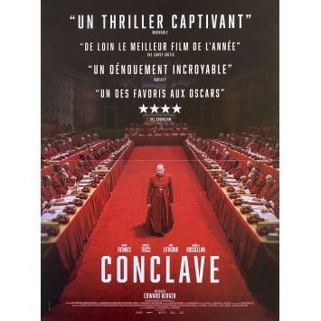 CONCLAVE Original French Movie Poster- 15x21 in. - 2024 - Edward Berger, Ralph Fiennes