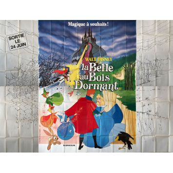 LA BELLE AU BOIS DORMANT Affiche de cinéma- 400x300 cm. - 1959/R1970 - Mary Costa, Walt Disney