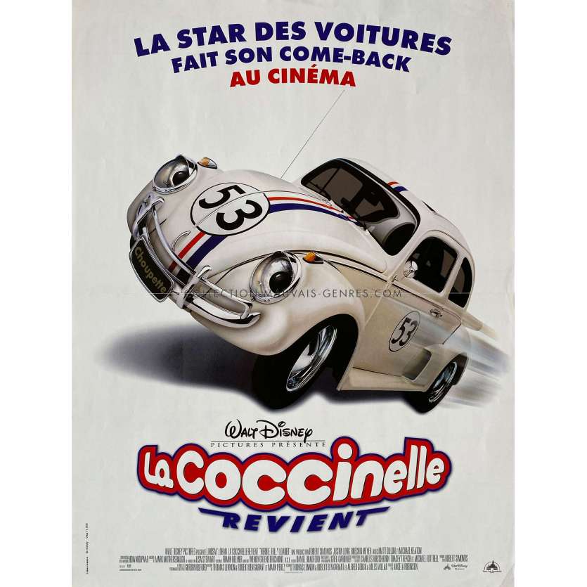 HERBIE FULLY LOADED French Movie Poster- 15x21 in. - 2005 - Walt Disney, Lindsay Lohan