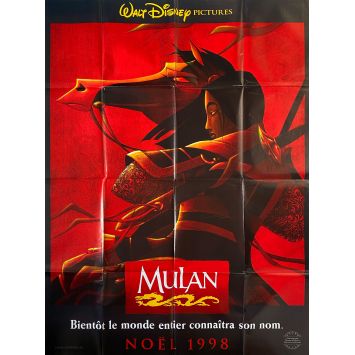 MULAN Affiche de cinéma- 120x160 cm. - 1998 - Eddie Murphy, Walt Disney