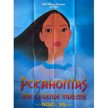 POCAHONTAS French Movie Poster Adv. - 47x63 in. - 1995 - Walt Disney, el Gibson