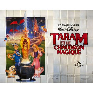 TARAM ET LE CHAUDRON MAGIQUE Affiche de cinéma- 400x300 cm. - 1985 - Freddie Jones, Walt Disney