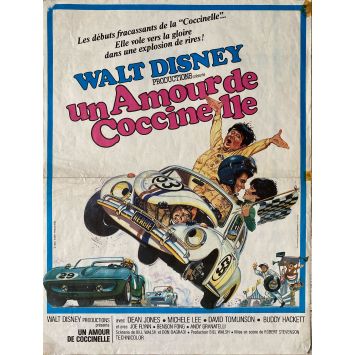 THE LOVE BUG French Movie Poster- 15x21 in. - 1968 - Robert Stevenson, Dean Jones