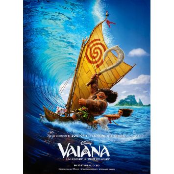 VAIANA Affiche de cinéma surf. - 40x54 cm. - 2016 - Dwayne Johnson, Disney