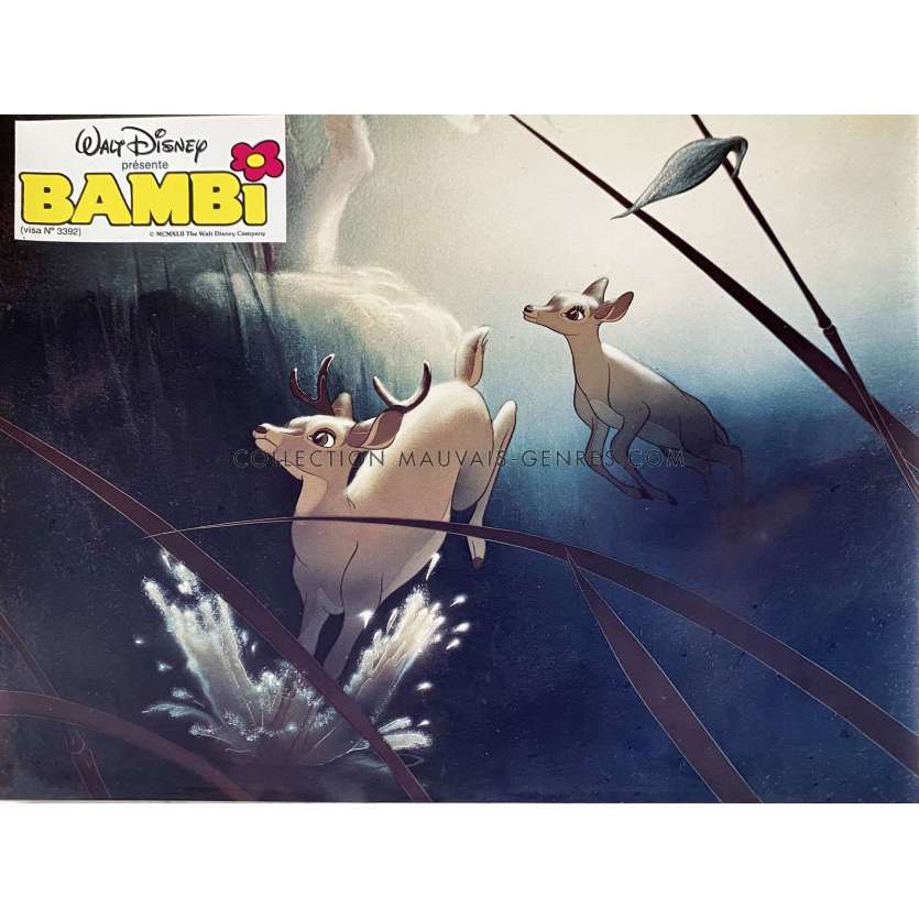 BAMBI French Lobby Card N01 - 9x12 in. - 1942/R1970 - Walt Disney, Hardie Albright