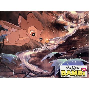 BAMBI French Lobby Card N02 - 9x12 in. - 1942/R1970 - Walt Disney, Hardie Albright