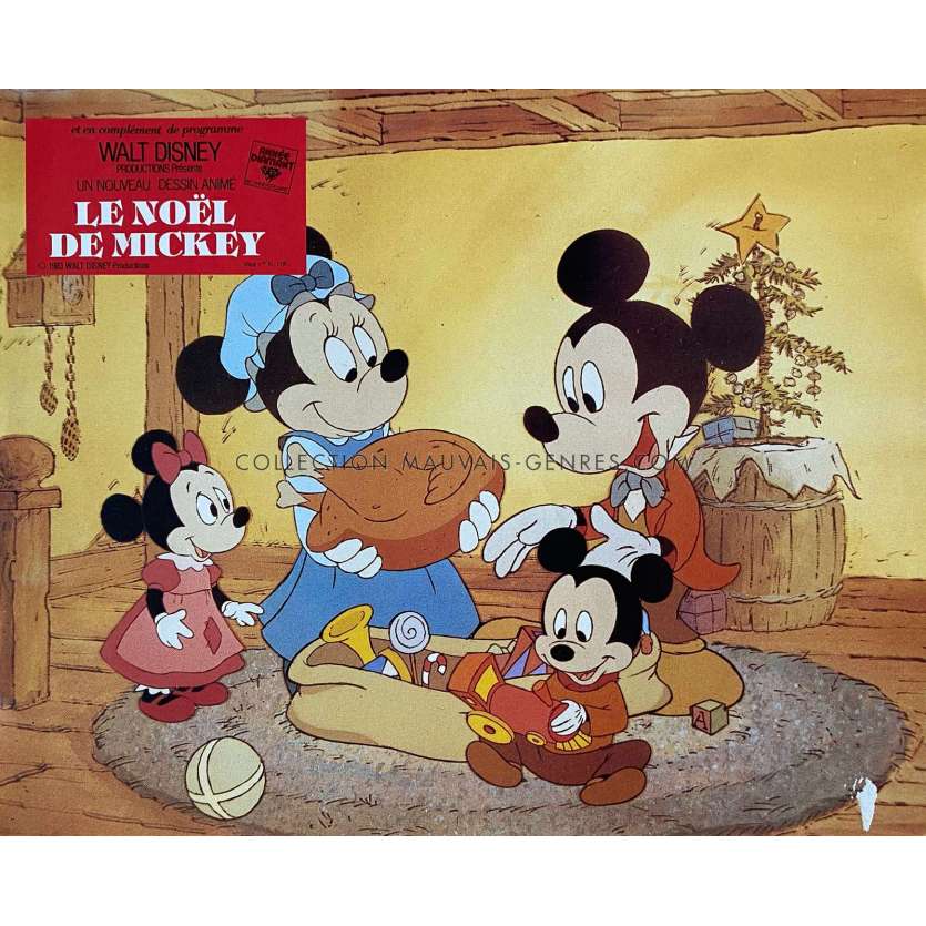 MICKEY CHRISTMAS CAROL French Lobby Card N01 - 10x12 in. - 1983 - Walt Disney, Alan Young