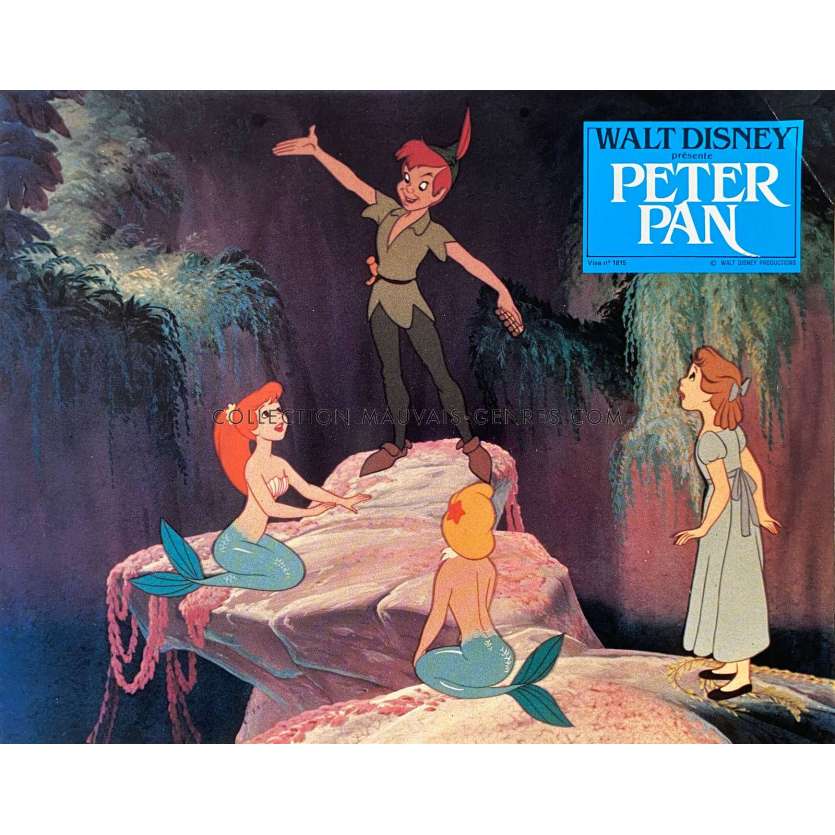 PETER PAN French Lobby Card N04 - 9x12 in. - 1953/R1980 - Walt Disney, Bobby Driscoll