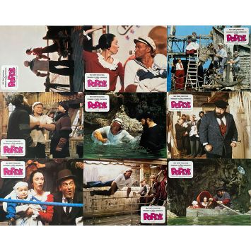 POPEYE Photos de film x9 - 24x30 cm. - 1980 - Shelley Duvall, Robert Altman