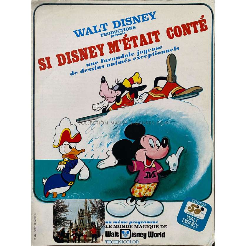 SI DISNEY M'ETAIT CONTE Synopsis 4p - 24x30 cm. - 1973 - Billy Bletcher, Walt Disney