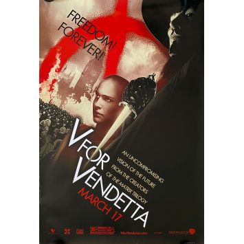 V POUR VENDETTA Affiche de film Prev.- 69x104 cm. - 2005 - Natalie Portman, James McTeigue -