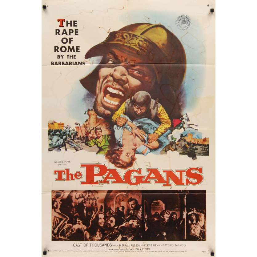 PAGANS Movie Poster '58 Ferruccio Cerio